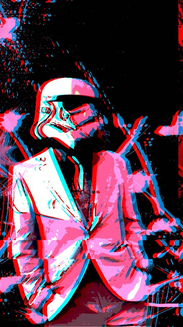 Star troopers glitch wallpaper