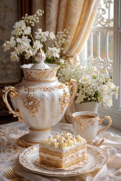 porcelain, teacup桌布