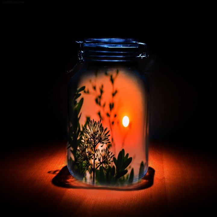 Stored the beauty of the evening in the Jar.