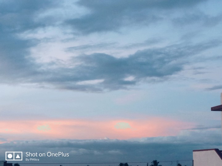 Beautiful clouds looks like Himalayan mountains in sunset