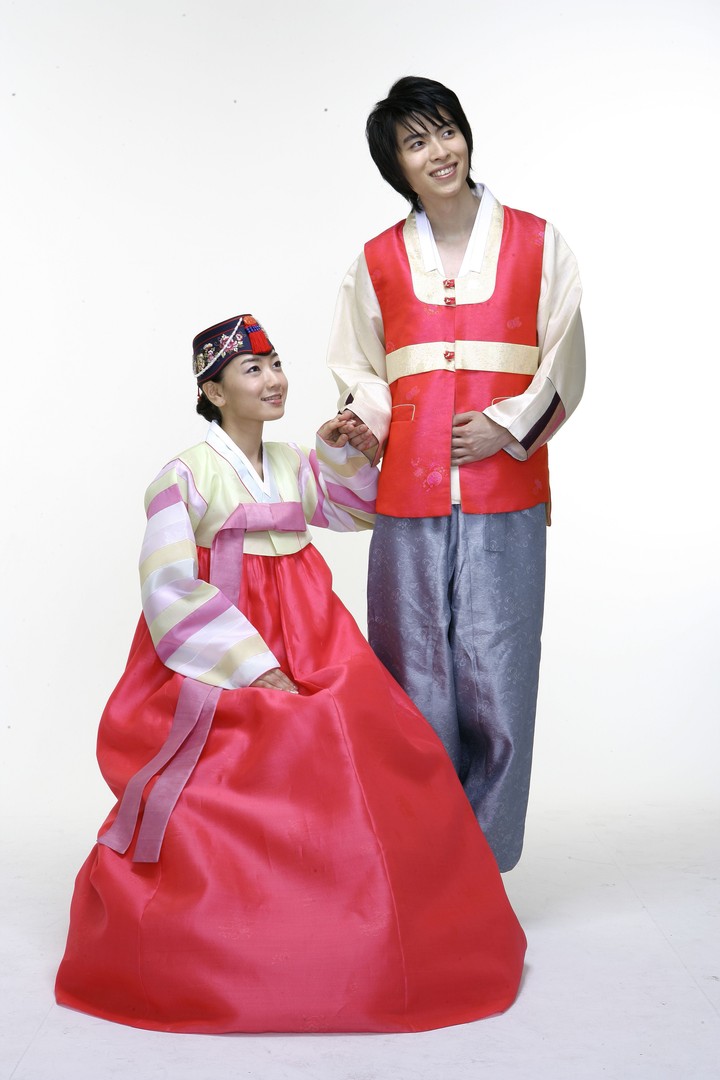Couple in Korean Dress
