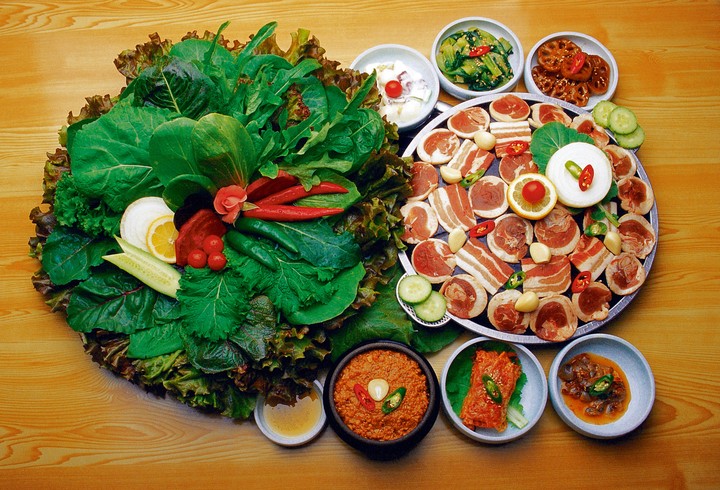 한식-밥과 고기
