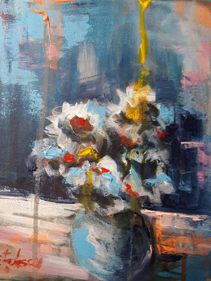 ,,Composition with flowers"