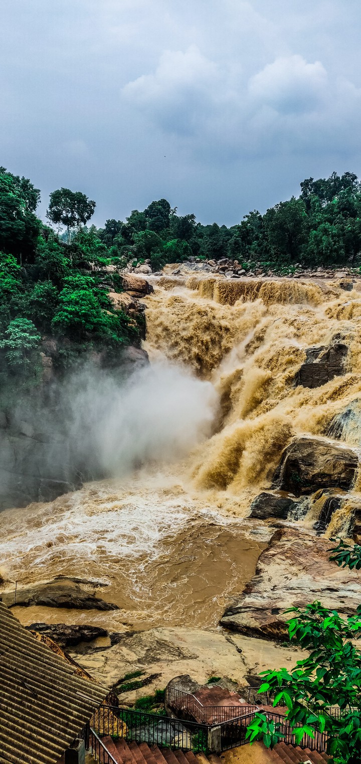 Waterfalls in rainy season.