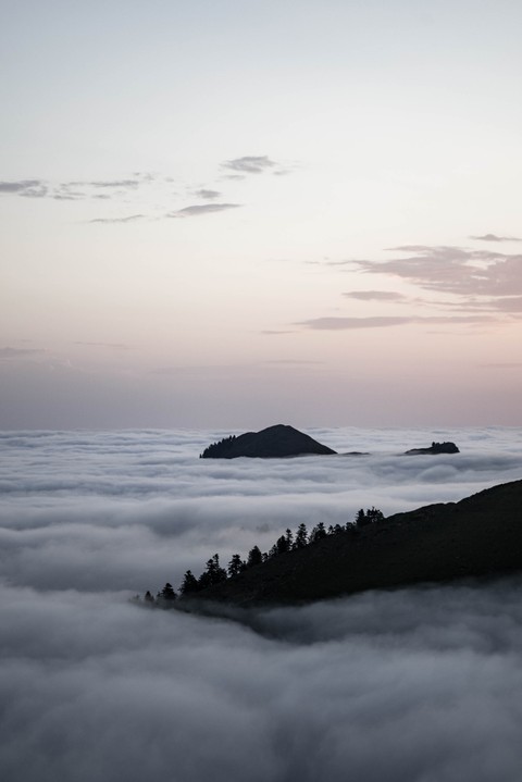 above the cloud