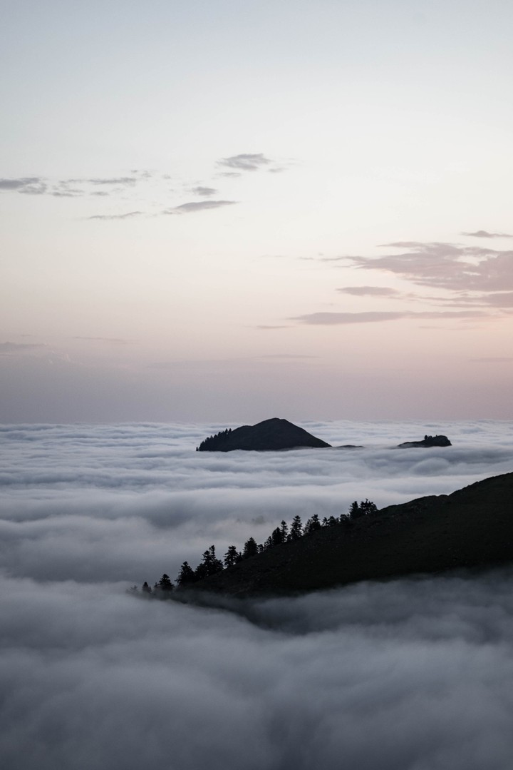 above the cloud