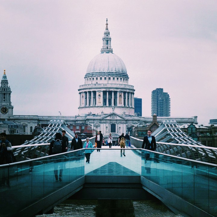 A morning walk across the Millennium Bridge