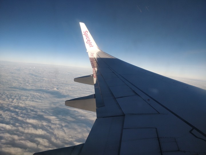 In the air