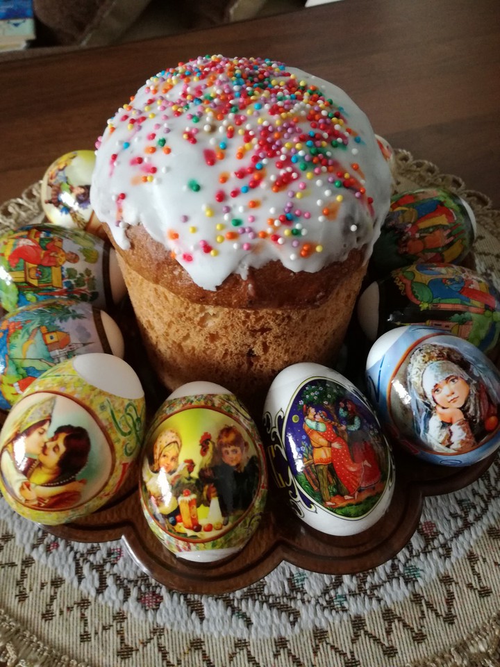 Пасхальный кулич.