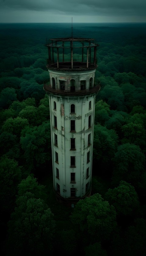 רקעים tower, evening
