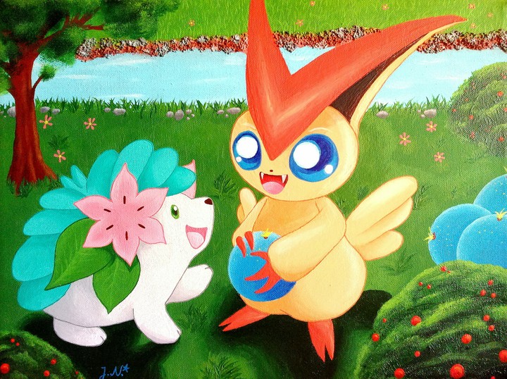 Victini and Shaymin