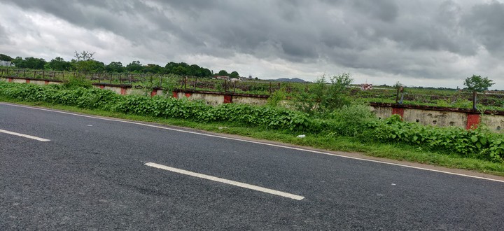 national highway and clouds