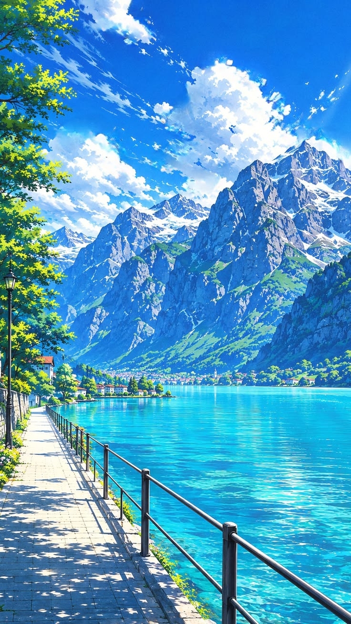 papéis de parede cloud, lake
