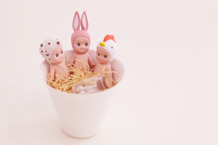 컵 속의 인형 친구들