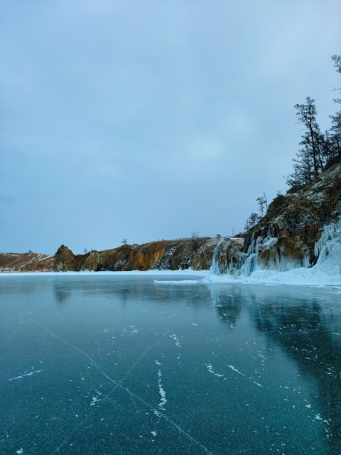 Cliff, 冰冻壁纸