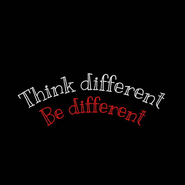 Think different be different