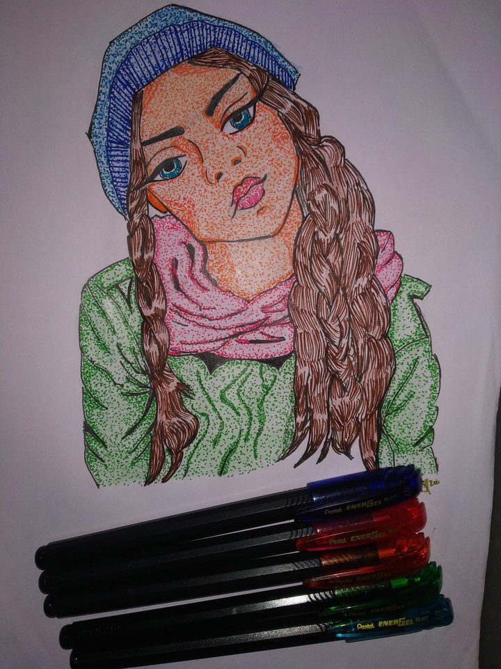pen art stippling