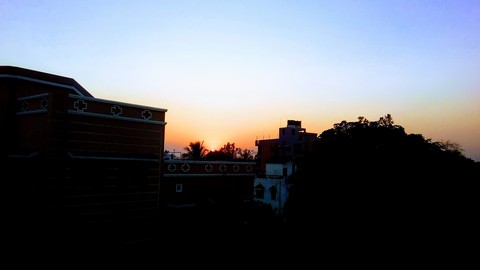 city, morning Hintergrundbilder