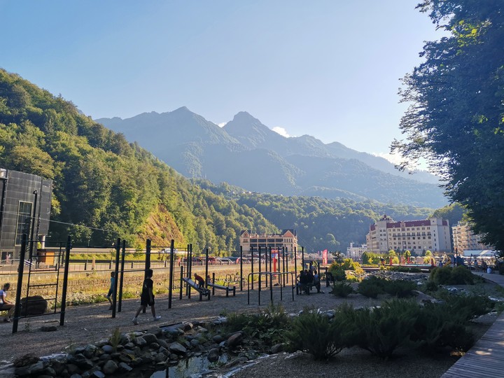 Evening in the mountains