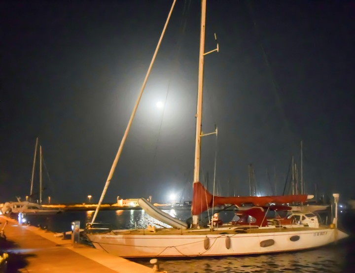 Boat in the dark