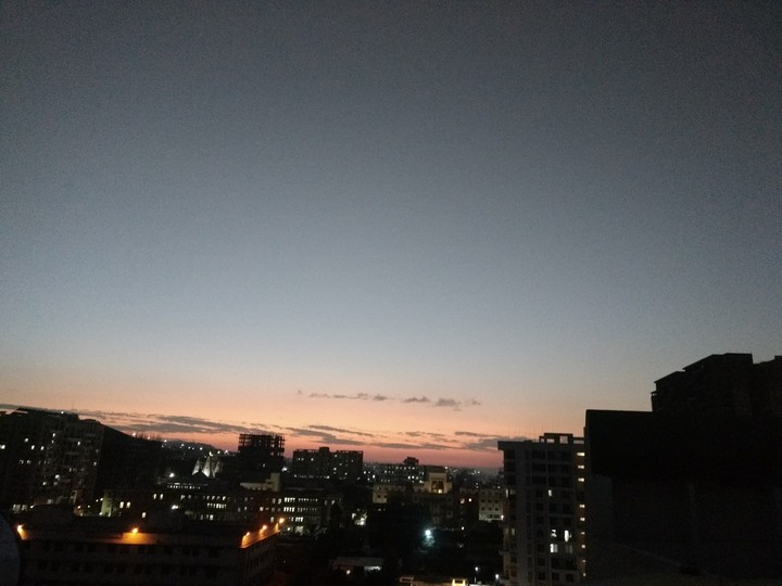 City sunset