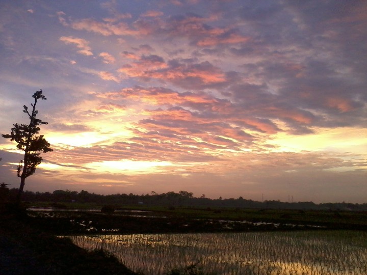 Sunset at your eyes..
