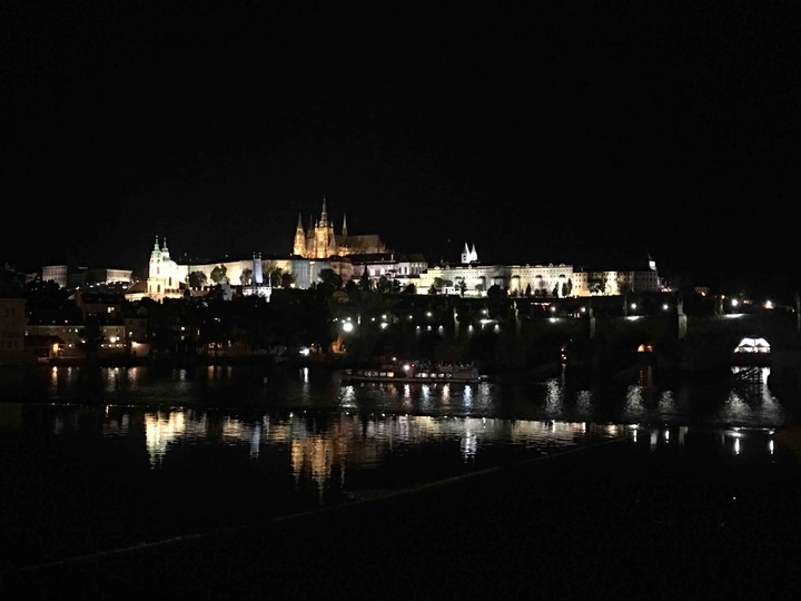Prague night view