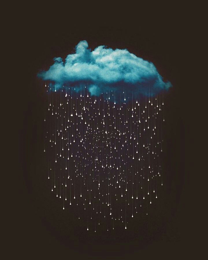 cloud ... rain ... dark