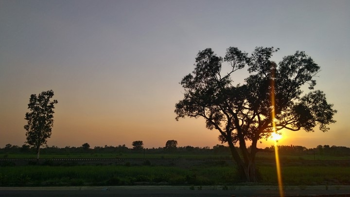 sunset at hargaon