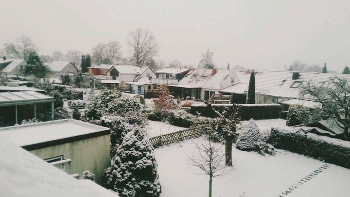 First snow Göettingen, Germany