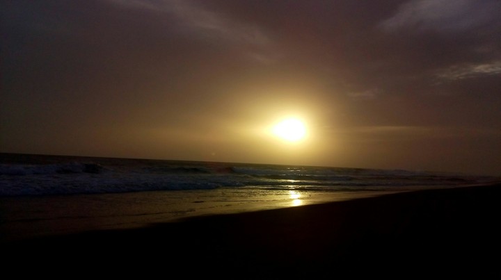 The sunset 
