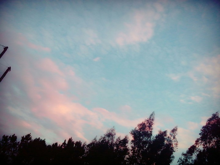 Nuvens rosa