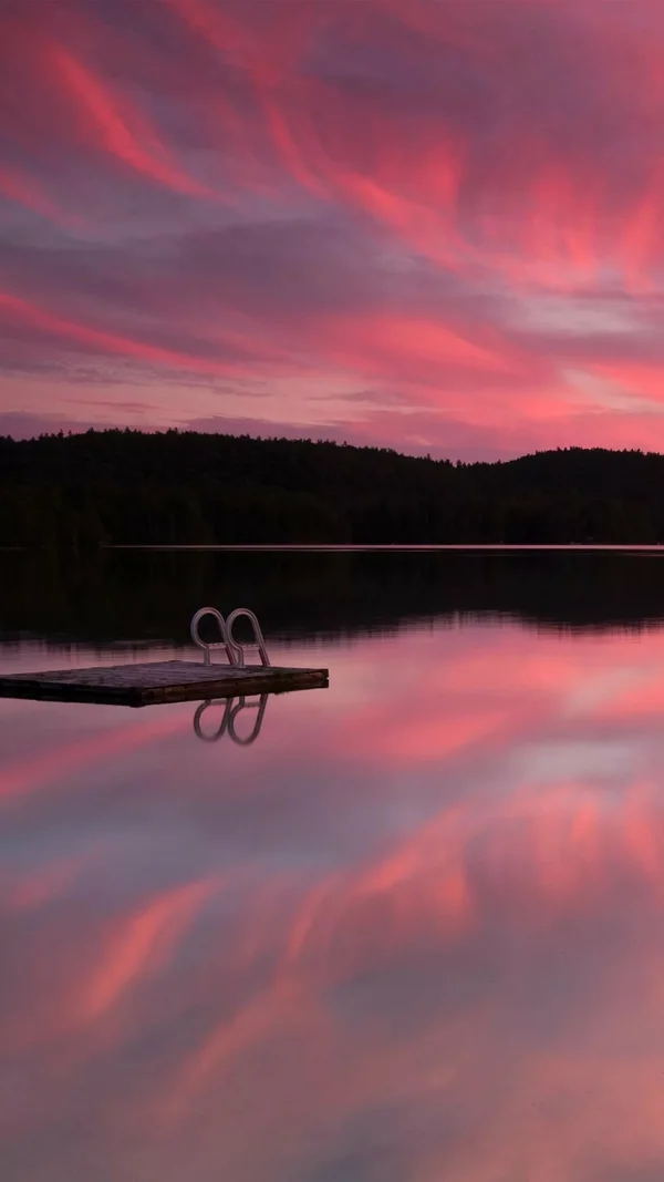 Raspberry sunset