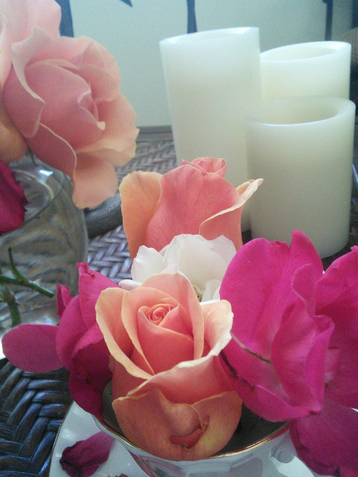 tea cup flowers