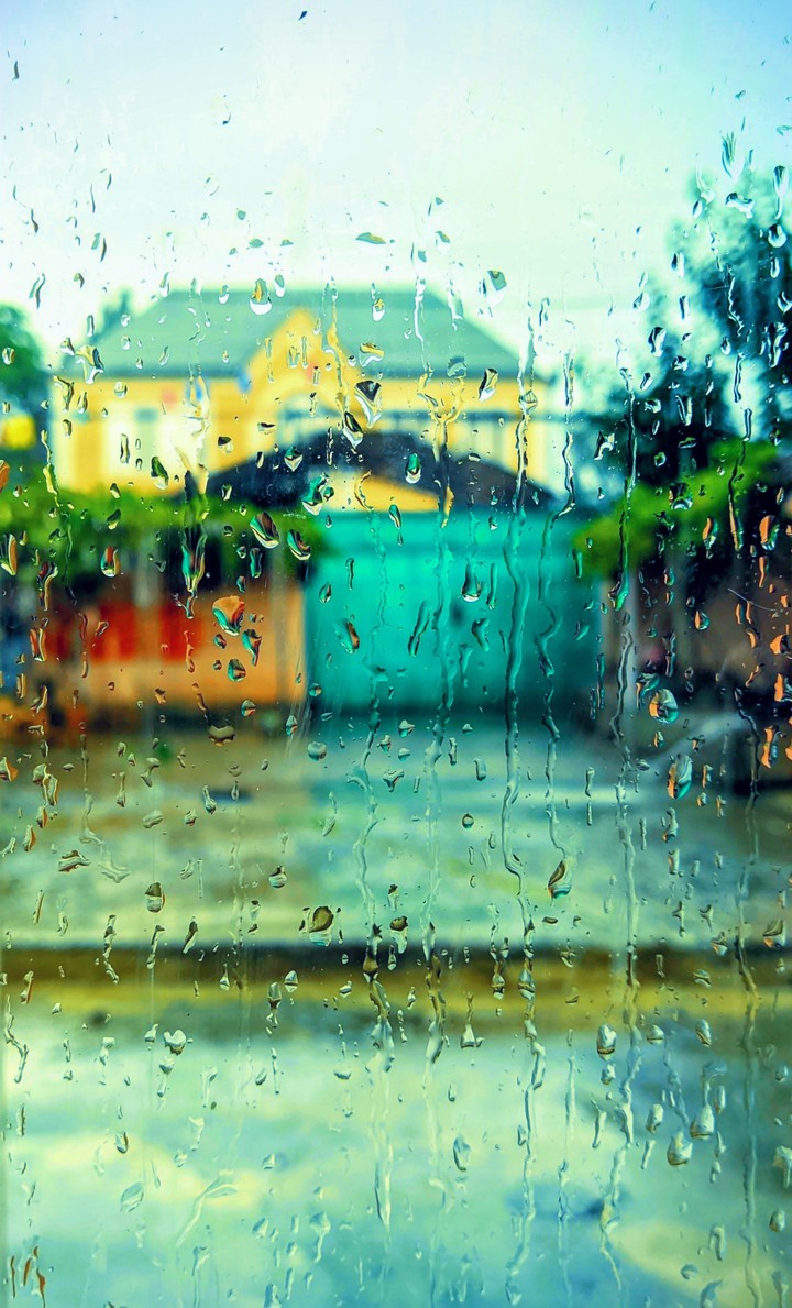 drops on the glass