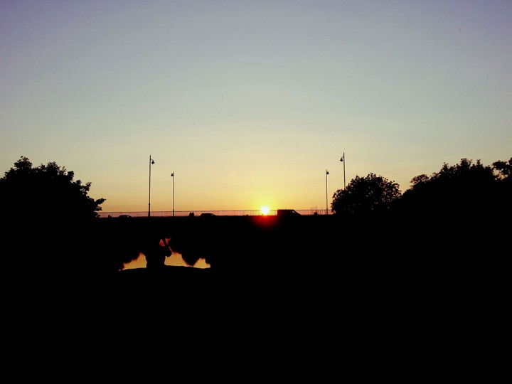 bridge sunset