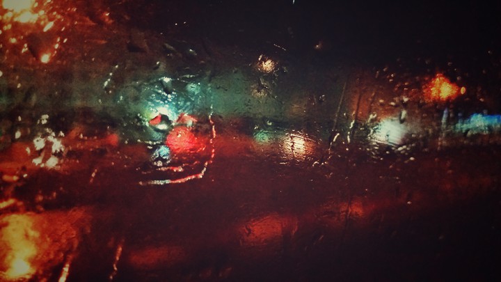rain over the window
