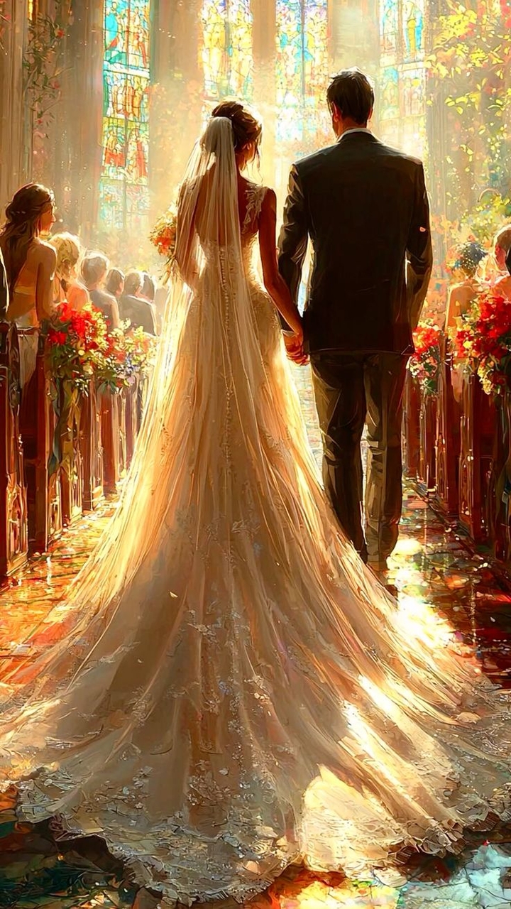 тапети marriage, veil