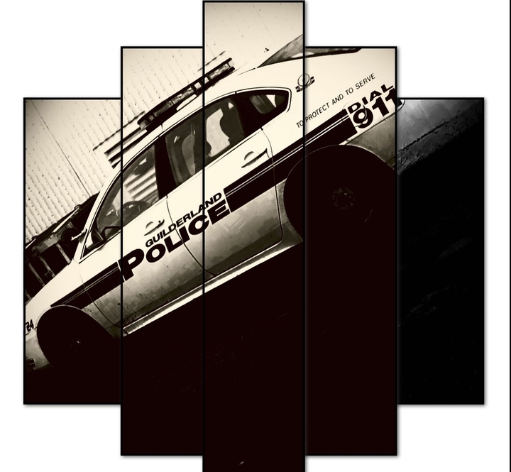 police dark night
