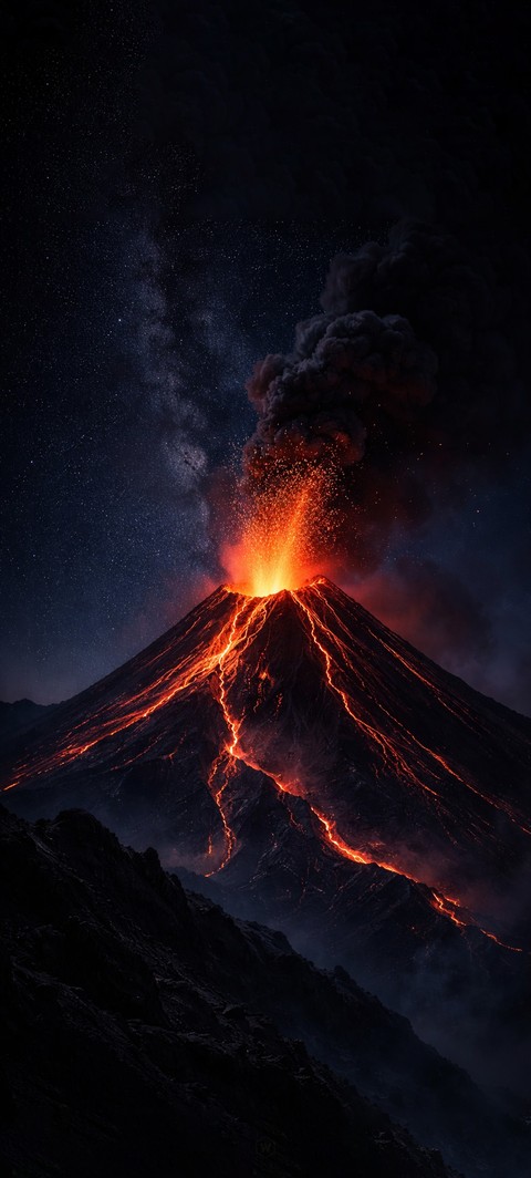 fonds d'écran Volcano, lava