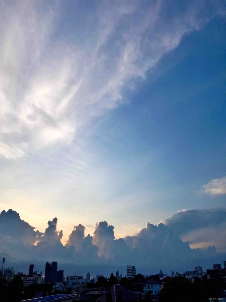 sky in a city