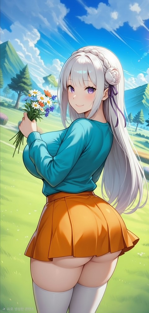 Thigh, Cartoon, Long_hair