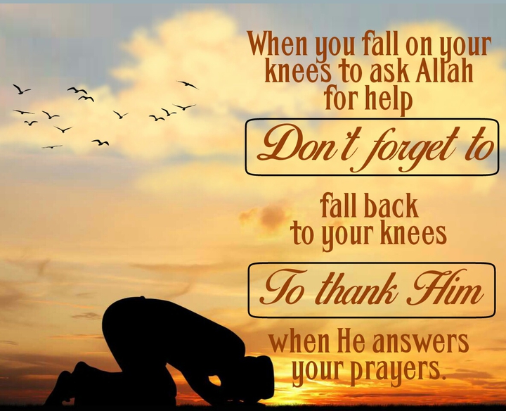 Thank Allah every moment...