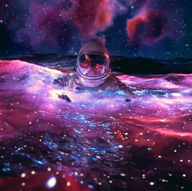 "Astronauta,Mar del cosmos"
