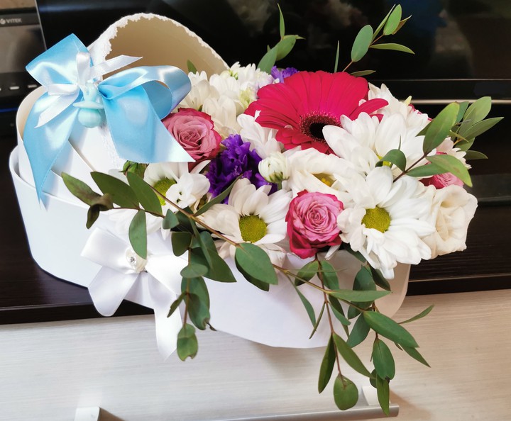 A basket of flowers