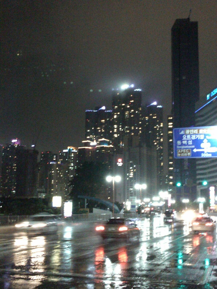 Rainy day in Busan, Korea