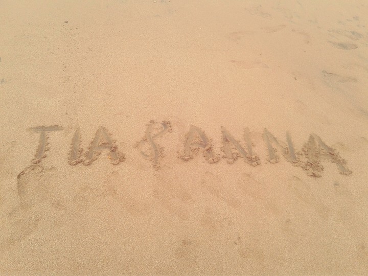 name written on sand
