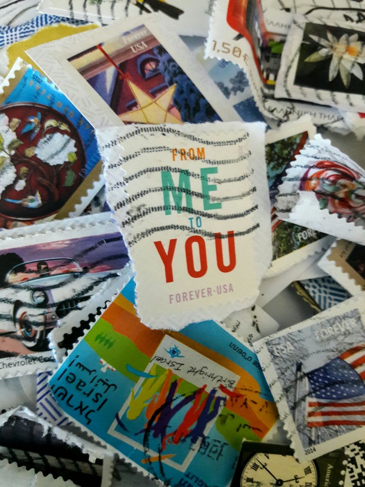 The stamps I collect.  -From Me To You
