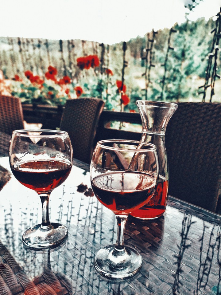Glasses of wine