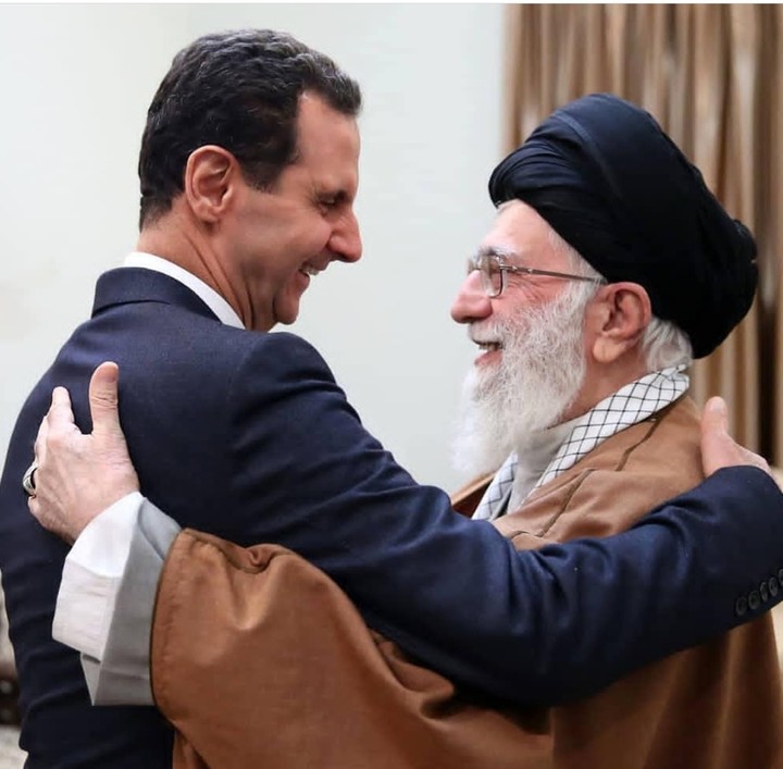 جان جانان من سید علی خامنه ای و آقای بشار اسد.